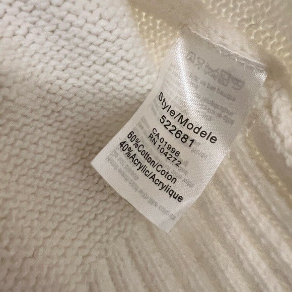 NWT Bloomingdales Oversized Stitched Cable Knit Turtleneck Sweater - Picture 6 of 8